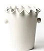 White Ruffle Ice bucket By Coton Colors