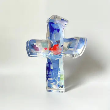 Periwinkle Acrylic Cross