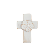 Load image into Gallery viewer, Ceramic Flower Cross - 2 Styles
